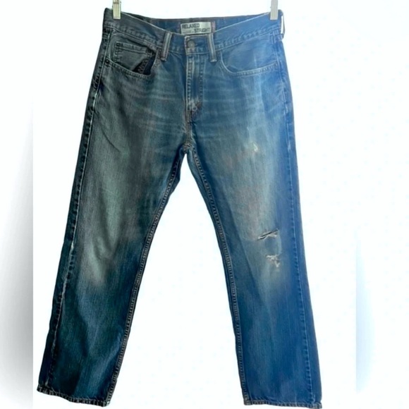 Leviβs 559 relaxed straight jeans size 32 x 32β with slightly distressed - Picture 2 of 5